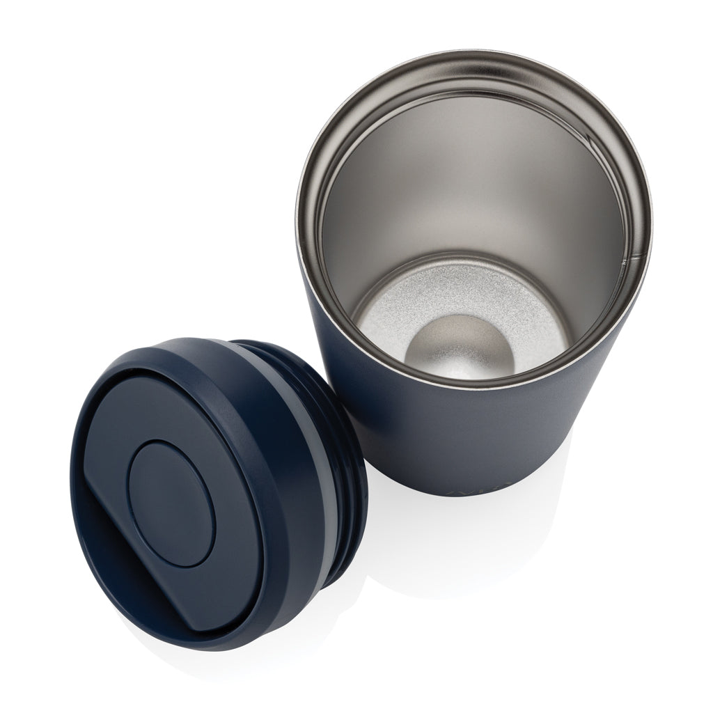 Avira Alix Klickbecher aus RCS rec. Stahl 400ml – navy blau