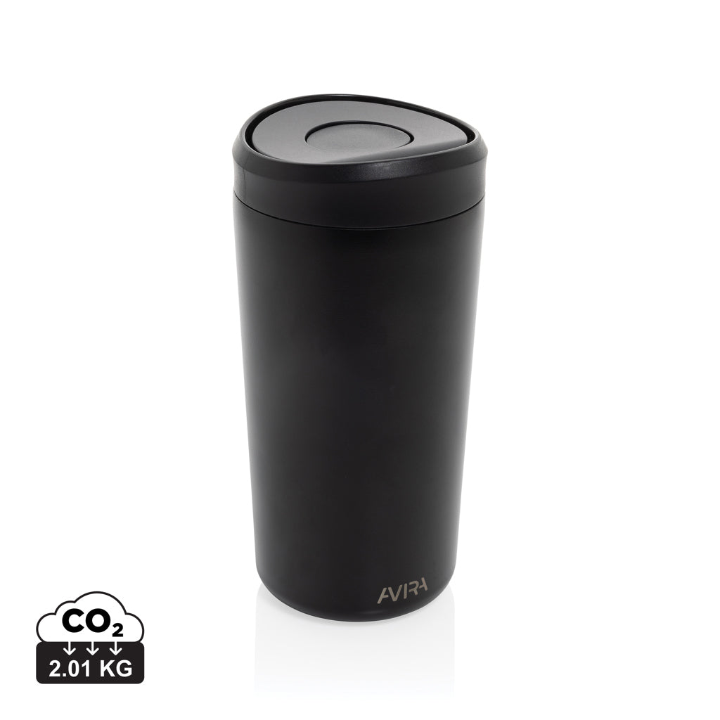 Avira Alix Klickbecher aus RCS rec. Stahl 400ml – schwarz