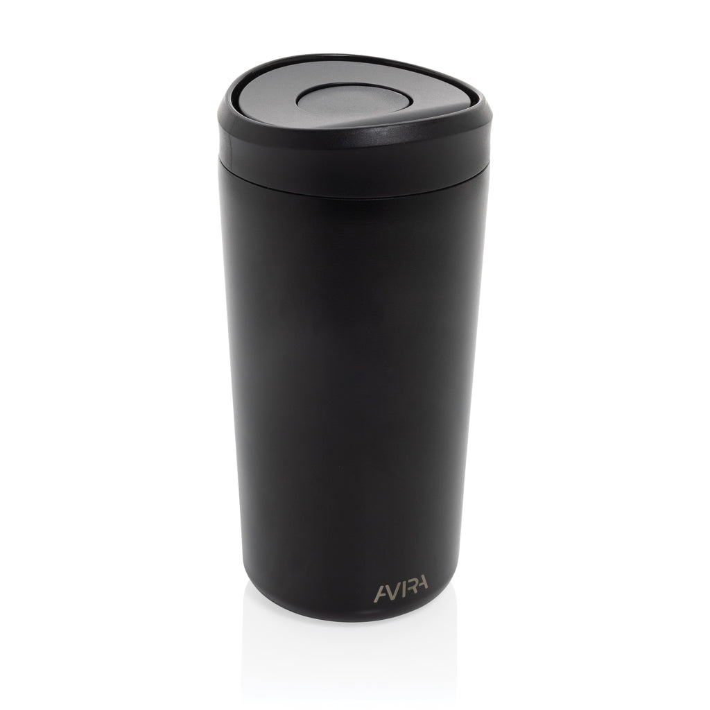 Avira Alix Klickbecher aus RCS rec. Stahl 400ml – schwarz