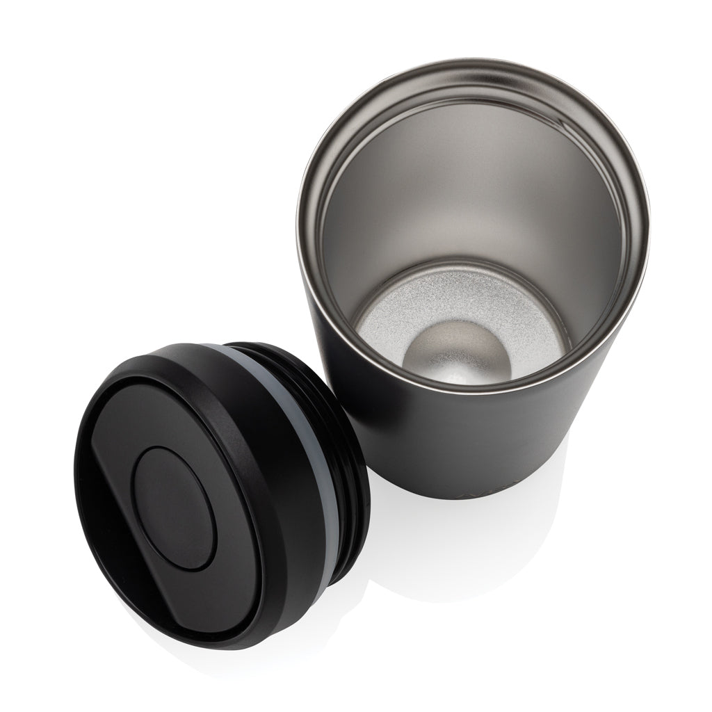 Avira Alix Klickbecher aus RCS rec. Stahl 400ml – schwarz