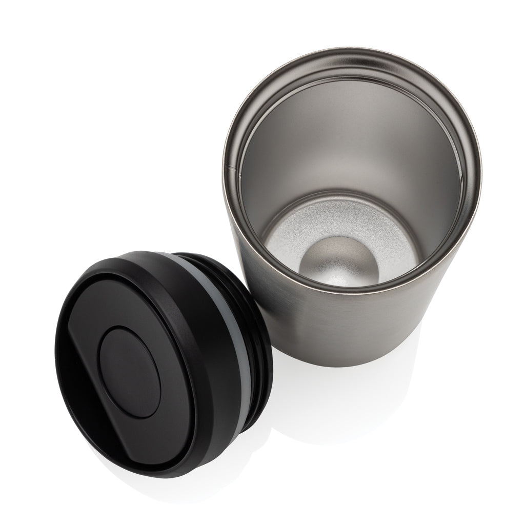 Avira Alix Klickbecher aus RCS rec. Stahl 400ml – silber