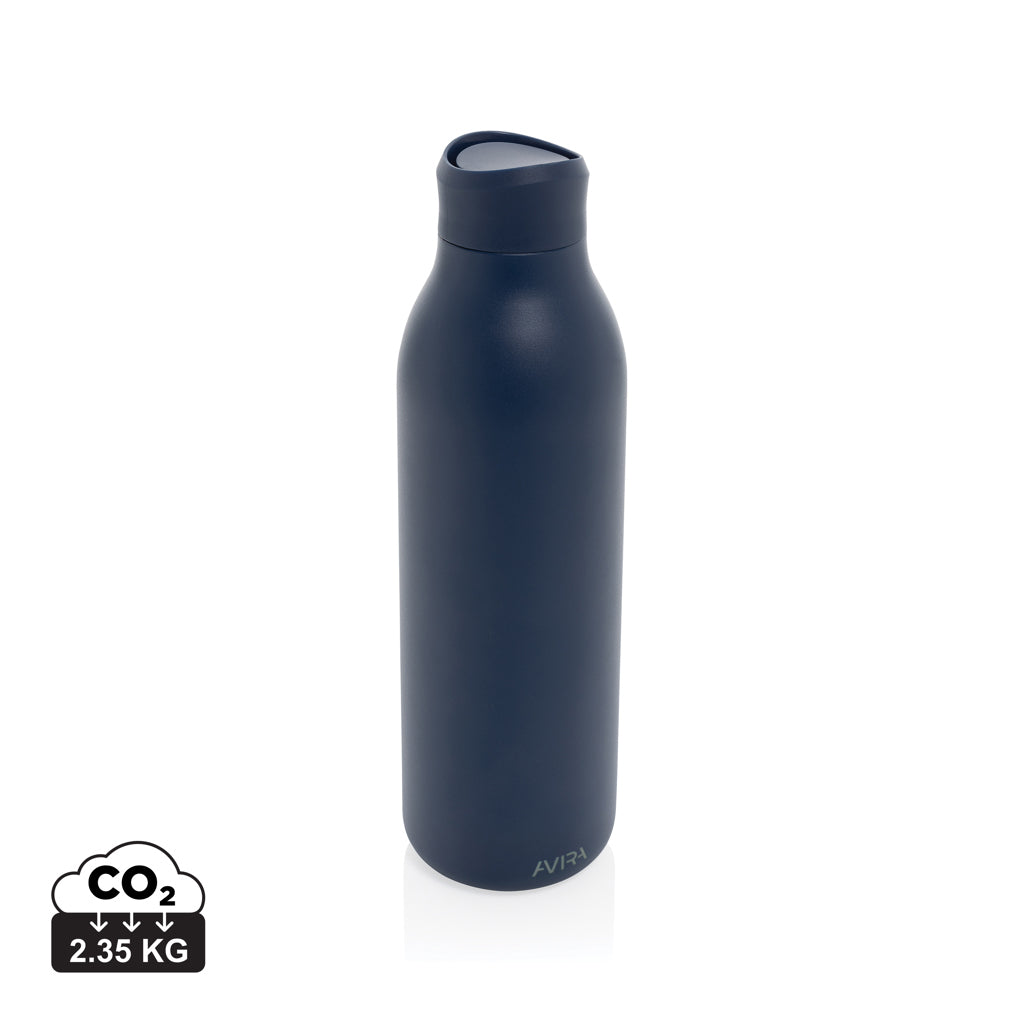 Avira Alok 360 Klick-Wasserflasche aus RCS rec. Stahl, 600ml – navy blau