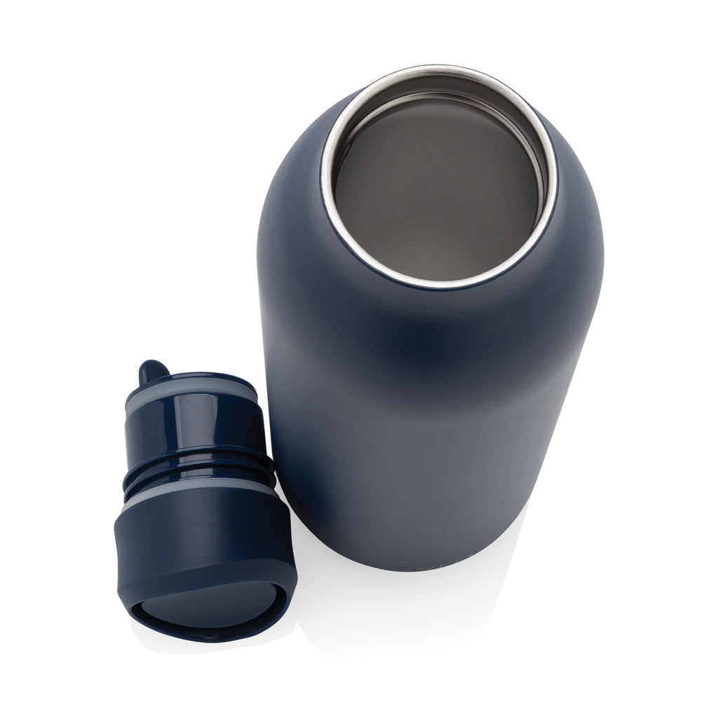 Avira Alok 360 Klick-Wasserflasche aus RCS rec. Stahl, 600ml – navy blau