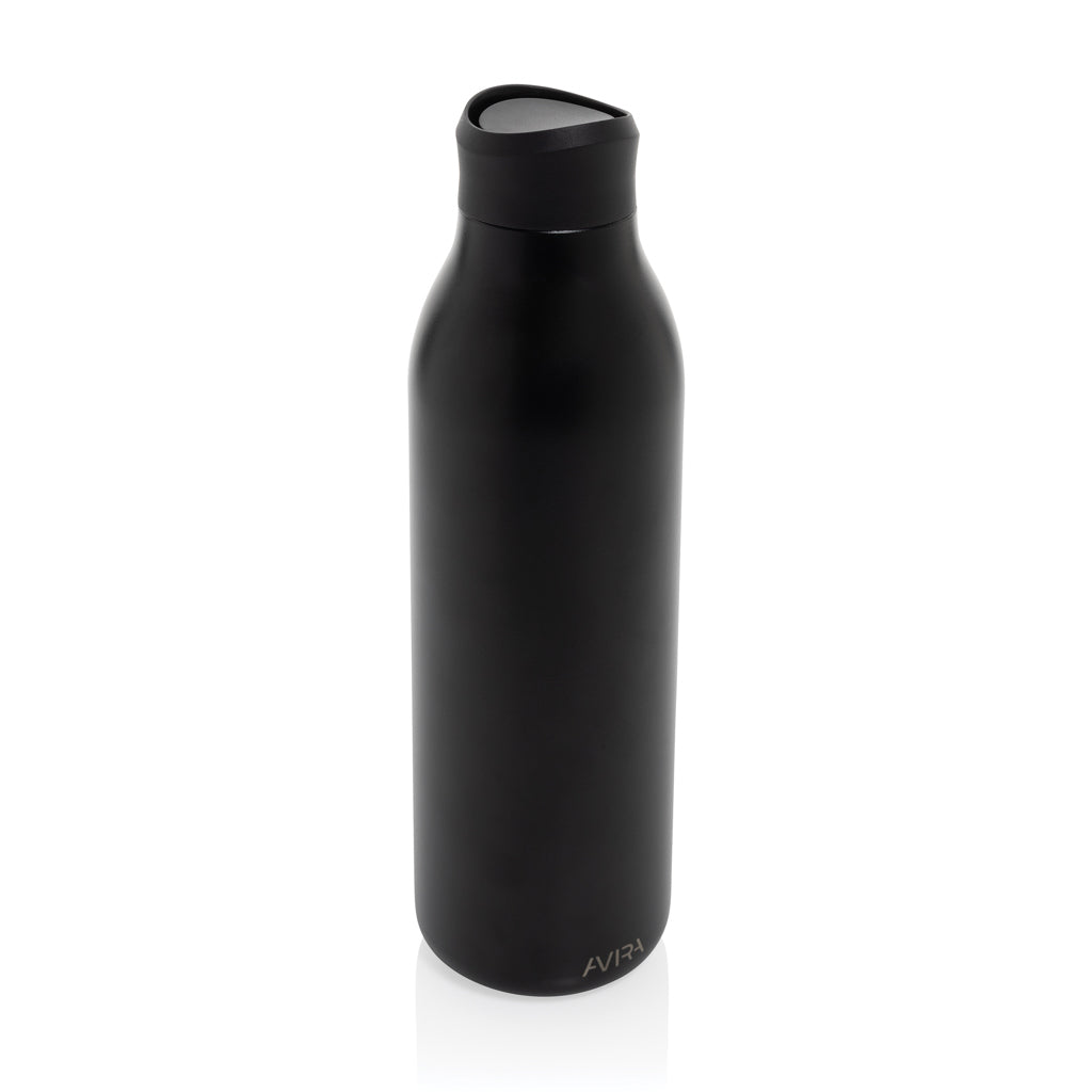 Avira Alok 360 Klick-Wasserflasche aus RCS rec. Stahl, 600ml – schwarz