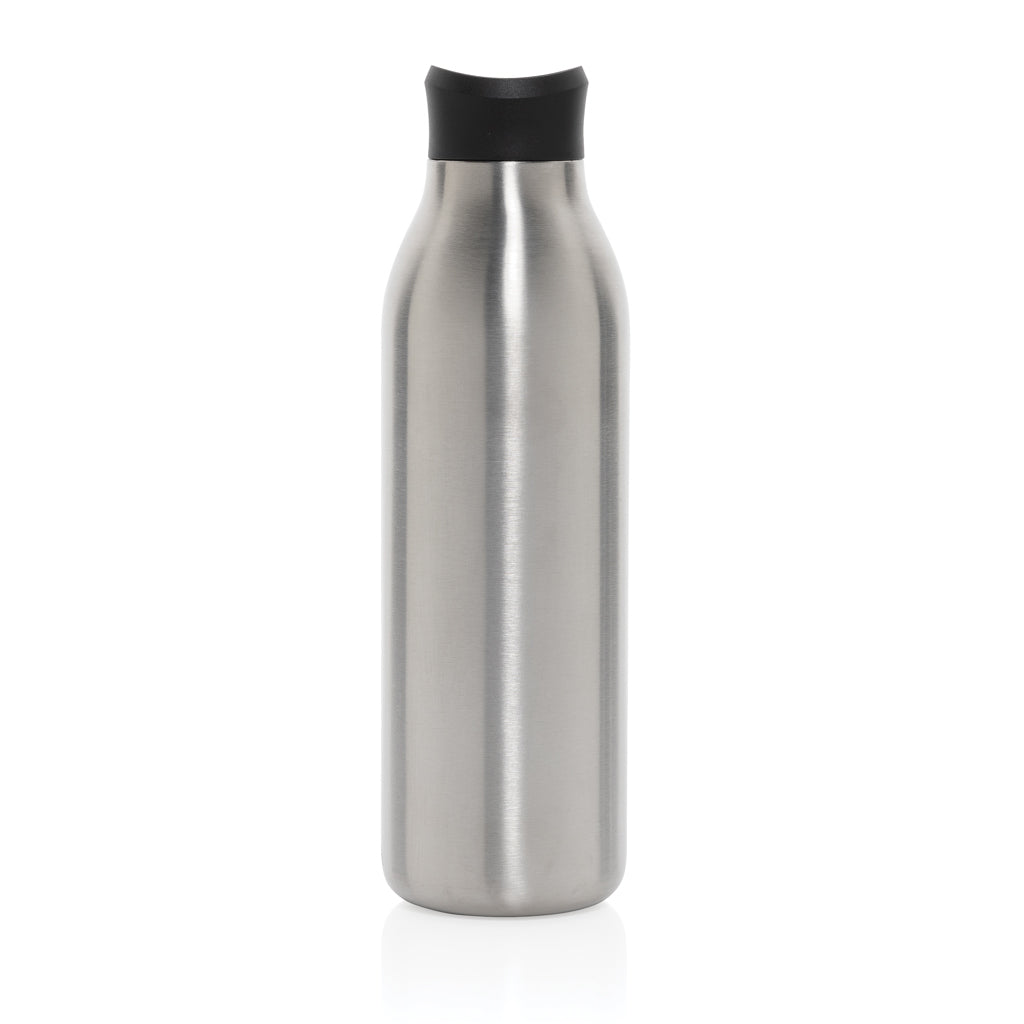 Avira Alok 360 Klick-Wasserflasche aus RCS rec. Stahl, 600ml – silber
