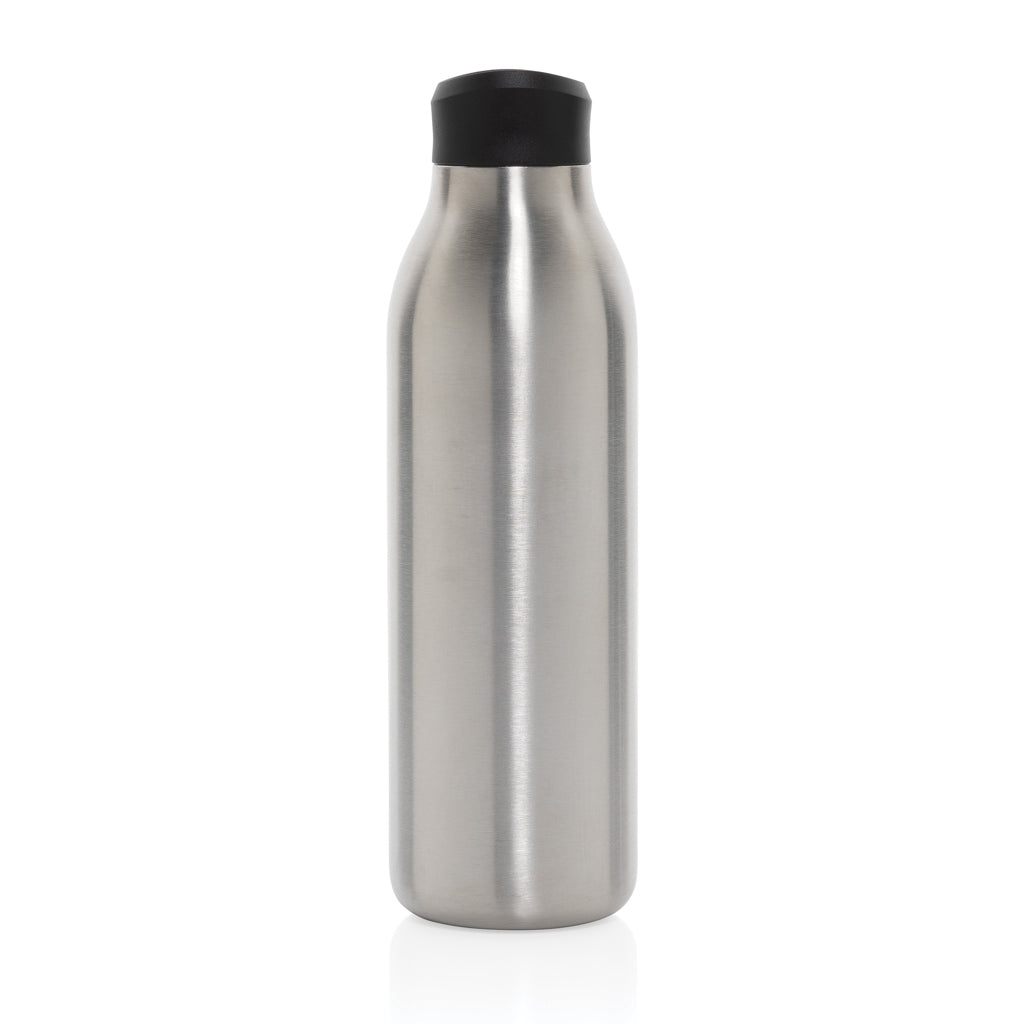 Avira Alok 360 Klick-Wasserflasche aus RCS rec. Stahl, 600ml – silber