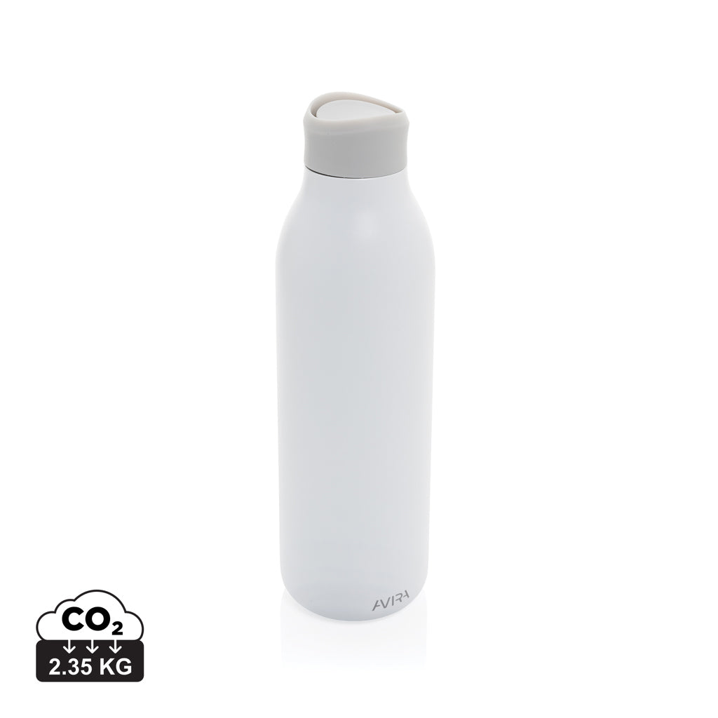Avira Alok 360 Klick-Wasserflasche aus RCS rec. Stahl, 600ml – weiß