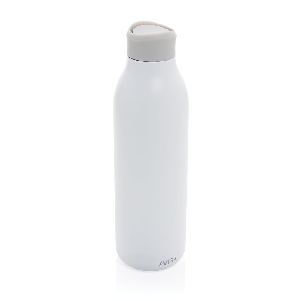 Avira Alok 360 Klick-Wasserflasche aus RCS rec. Stahl, 600ml – weiß
