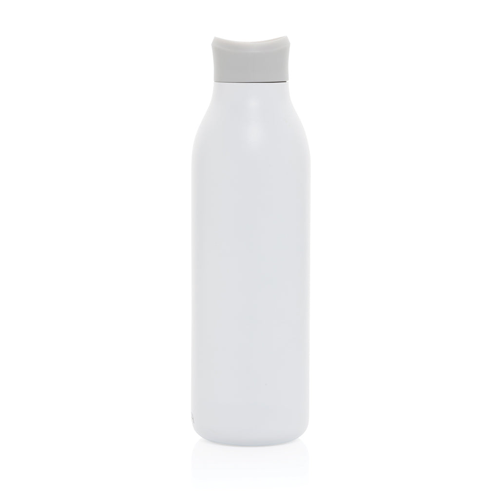 Avira Alok 360 Klick-Wasserflasche aus RCS rec. Stahl, 600ml – weiß