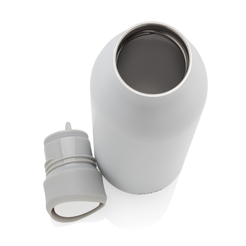 Avira Alok 360 Klick-Wasserflasche aus RCS rec. Stahl, 600ml – weiß