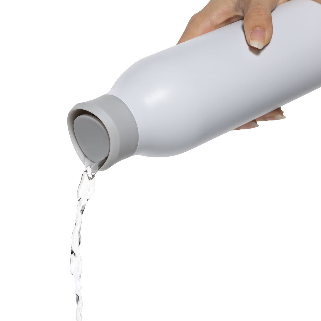 Avira Alok 360 Klick-Wasserflasche aus RCS rec. Stahl, 600ml – weiß