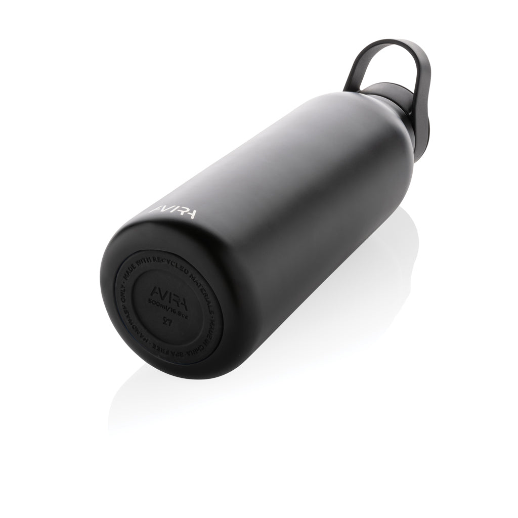 Avira Ara RCS Re-Steel Fliptop Wasserflasche 500ml – schwarz