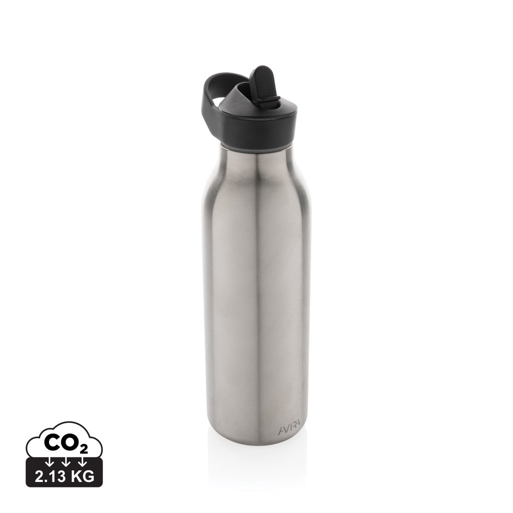 Avira Ara RCS Re-Steel Fliptop Wasserflasche 500ml – silber