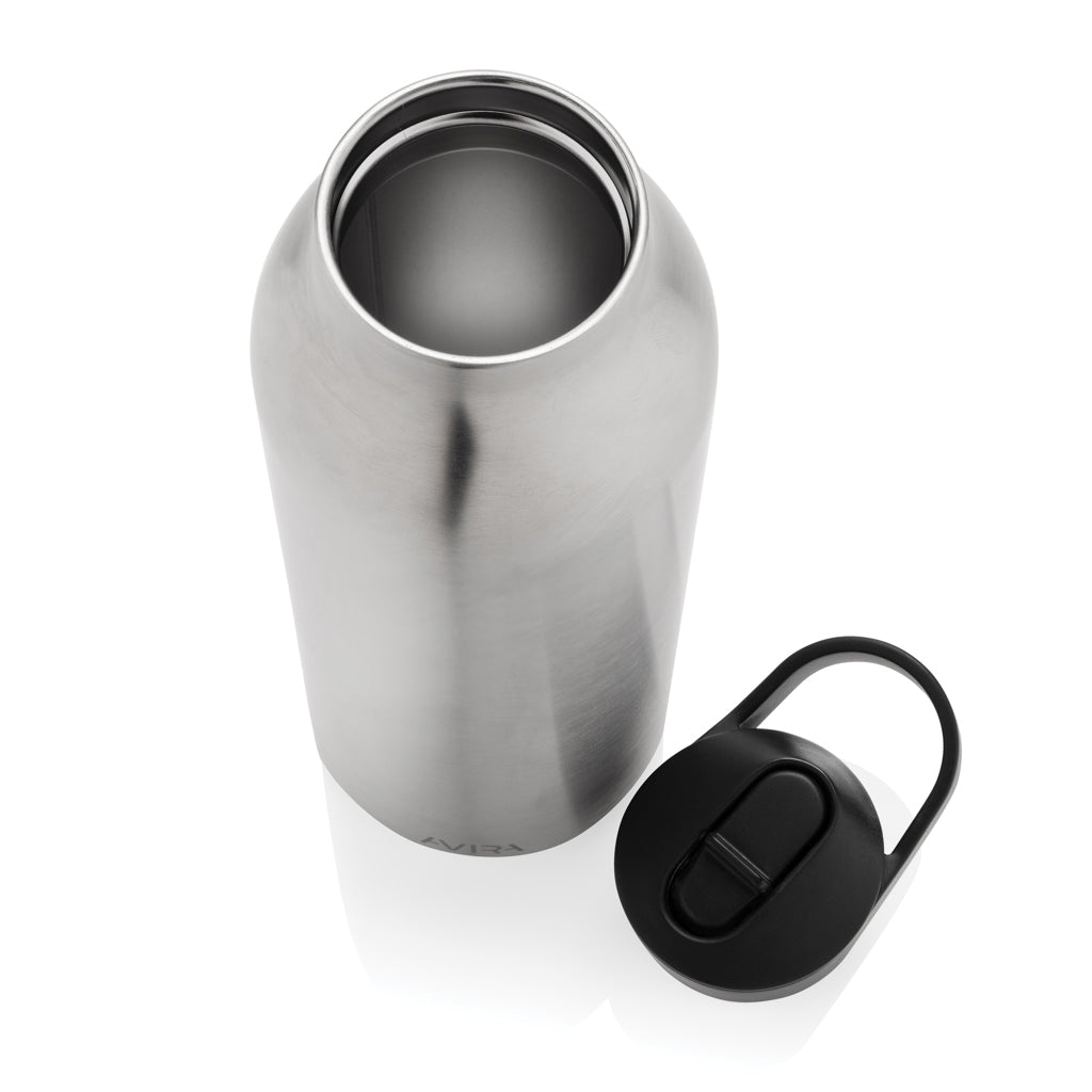 Avira Ara RCS Re-Steel Fliptop Wasserflasche 500ml – silber