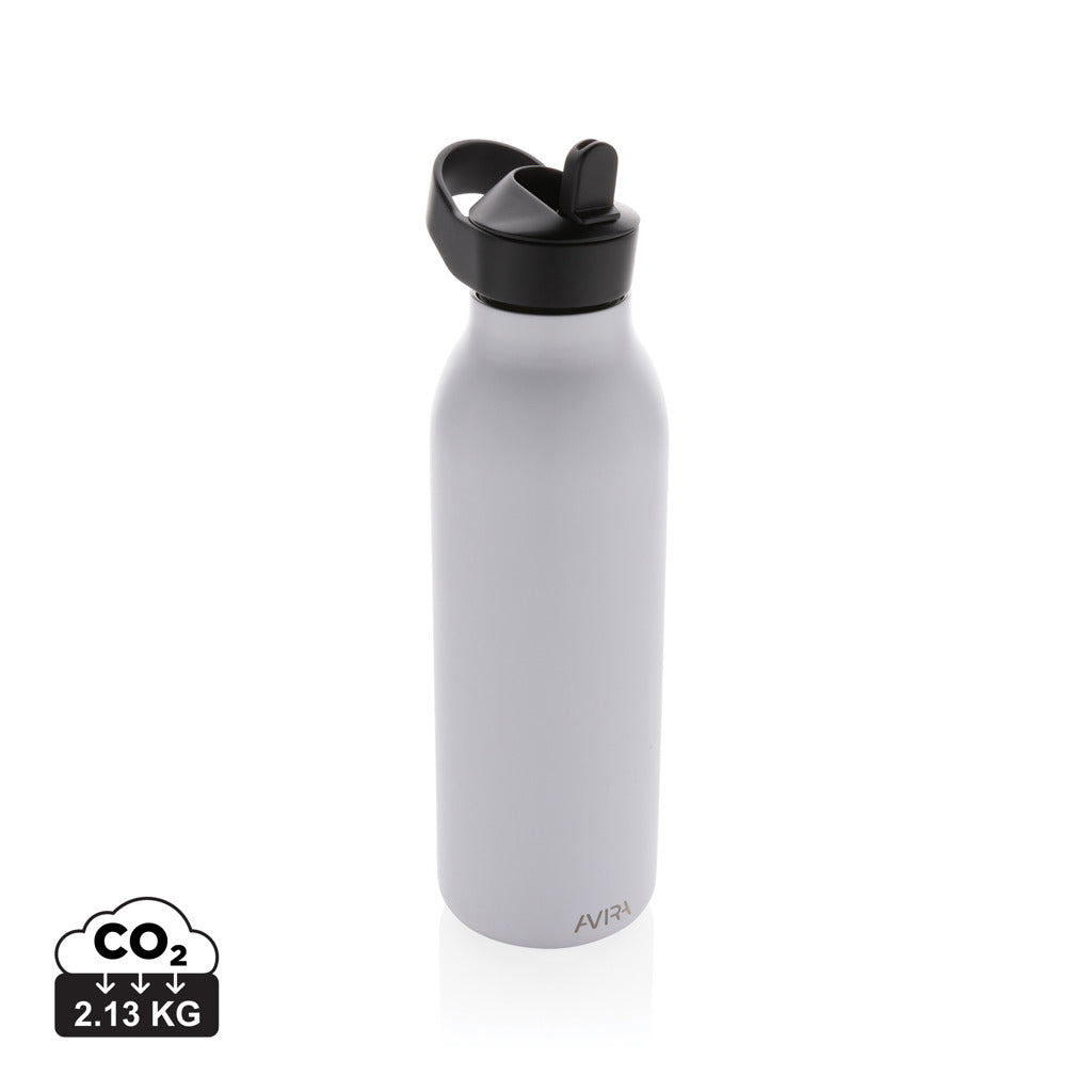 Avira Ara RCS Re-Steel Fliptop Wasserflasche 500ml – weiß