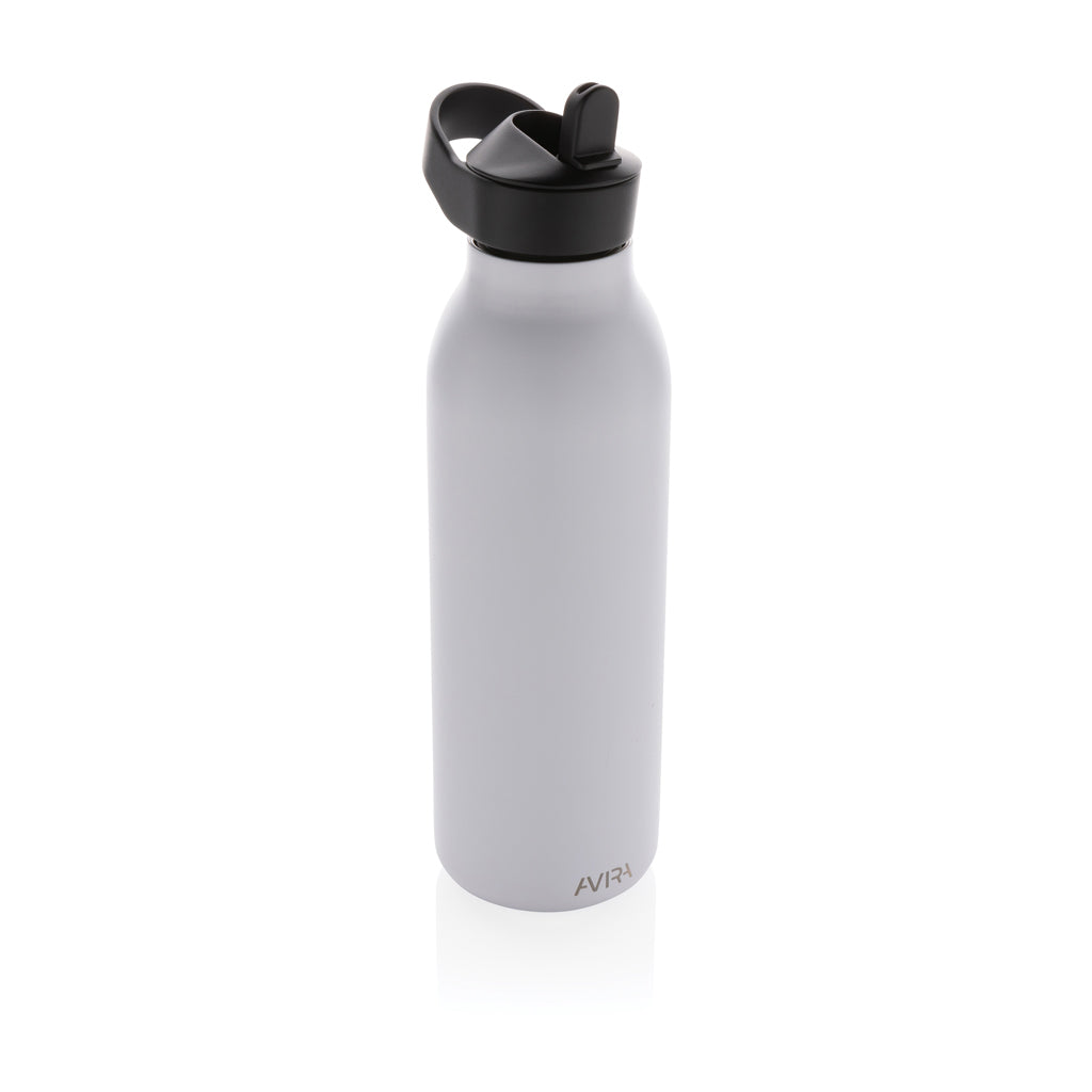 Avira Ara RCS Re-Steel Fliptop Wasserflasche 500ml – weiß