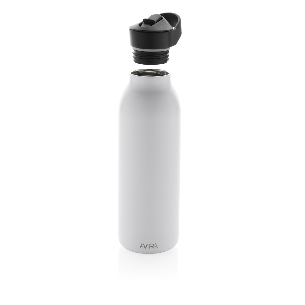 Avira Ara RCS Re-Steel Fliptop Wasserflasche 500ml – weiß