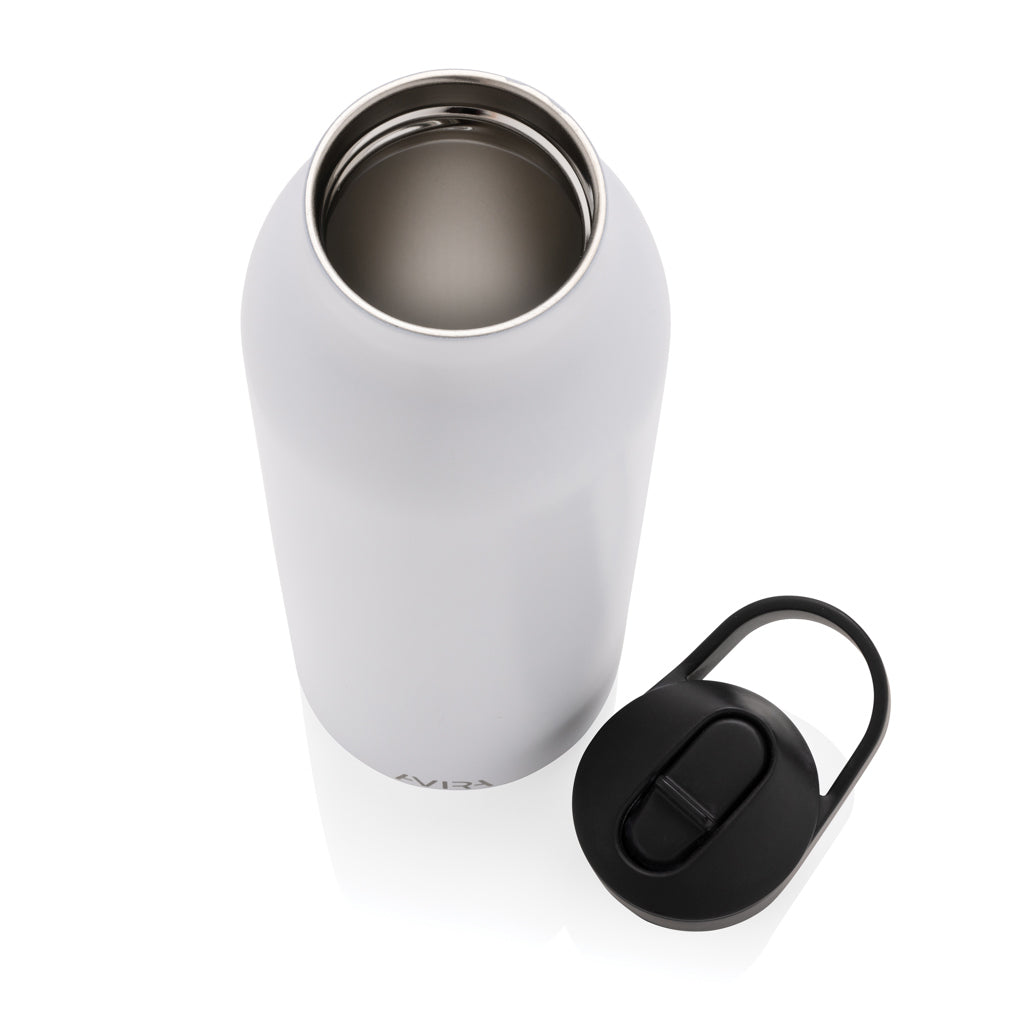 Avira Ara RCS Re-Steel Fliptop Wasserflasche 500ml – weiß