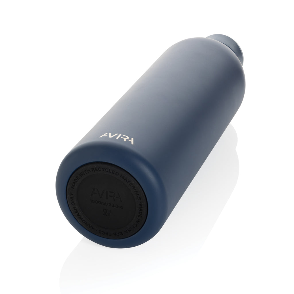 Avira Avior RCS recycelte Stainless-Steel Flasche 1L – navy blau