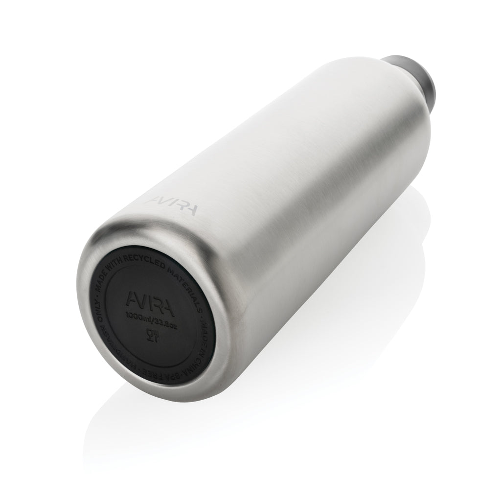 Avira Avior RCS recycelte Stainless-Steel Flasche 1L – silber