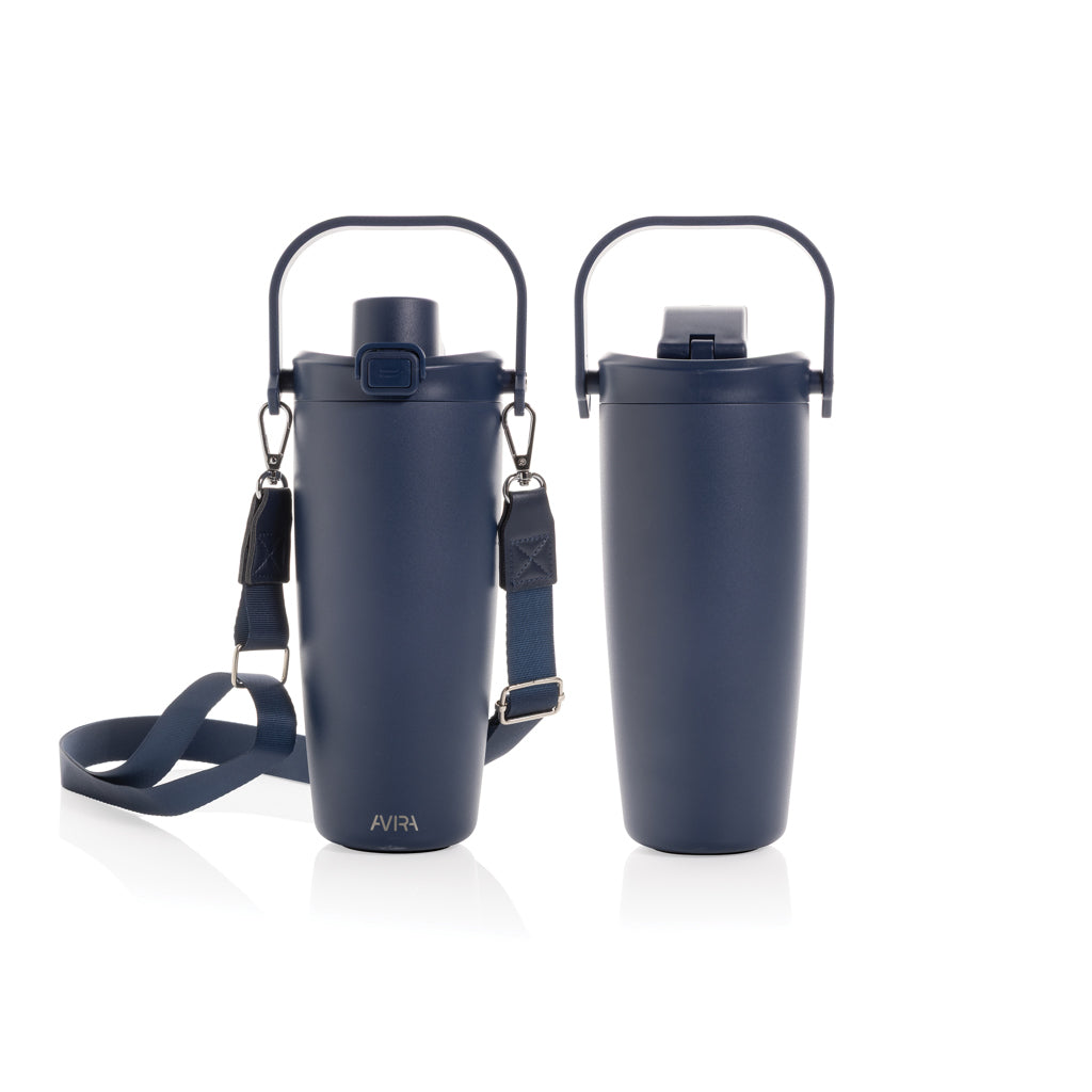 Avira Ayala Crossbody Duosip Becher aus RCS rec. Stahl – navy blau