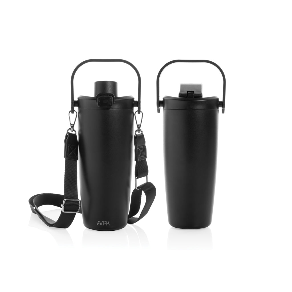 Avira Ayala Crossbody Duosip Becher aus RCS rec. Stahl – schwarz