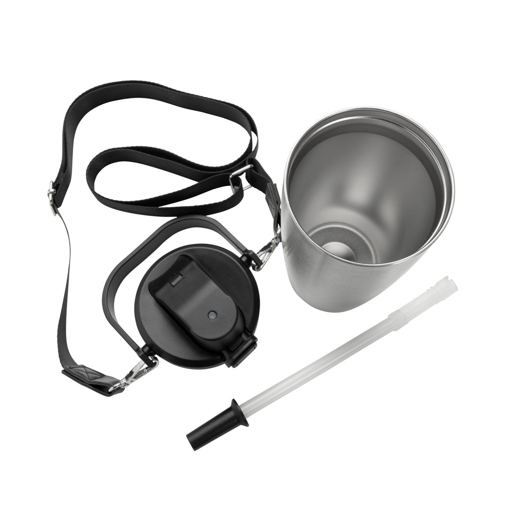 Avira Ayala Crossbody Duosip Becher aus RCS rec. Stahl – silber