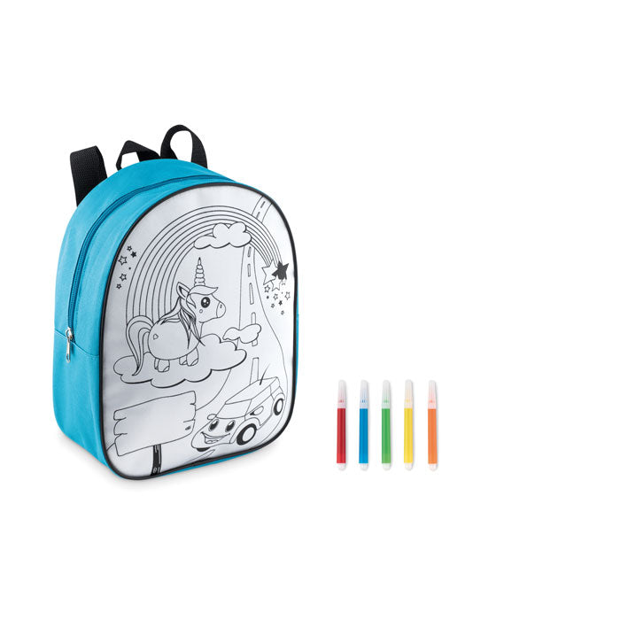 Backsketchy Rucksack mit 5 Filzstiften