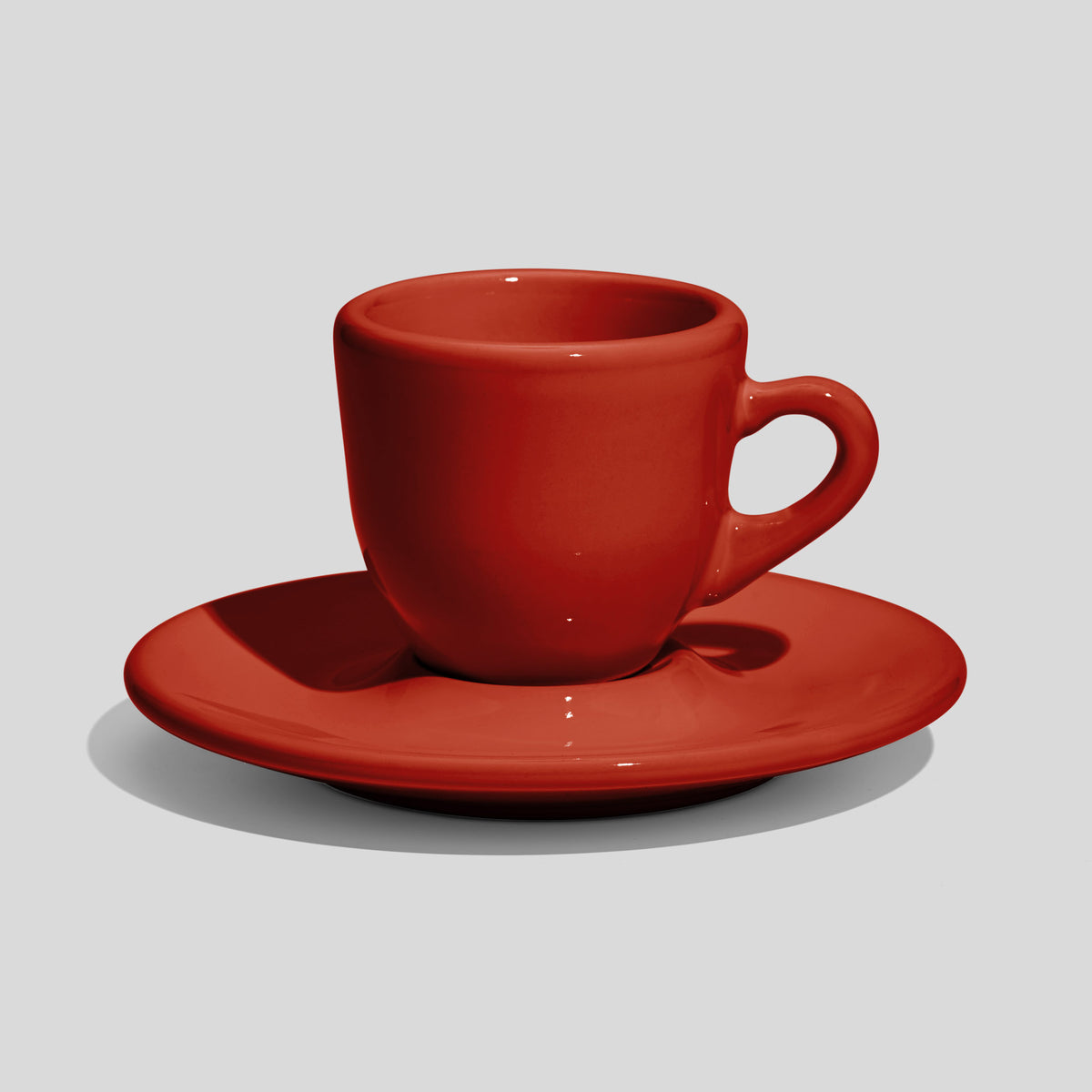 Bauchige Espressotasse mit Untertasse 60 ml