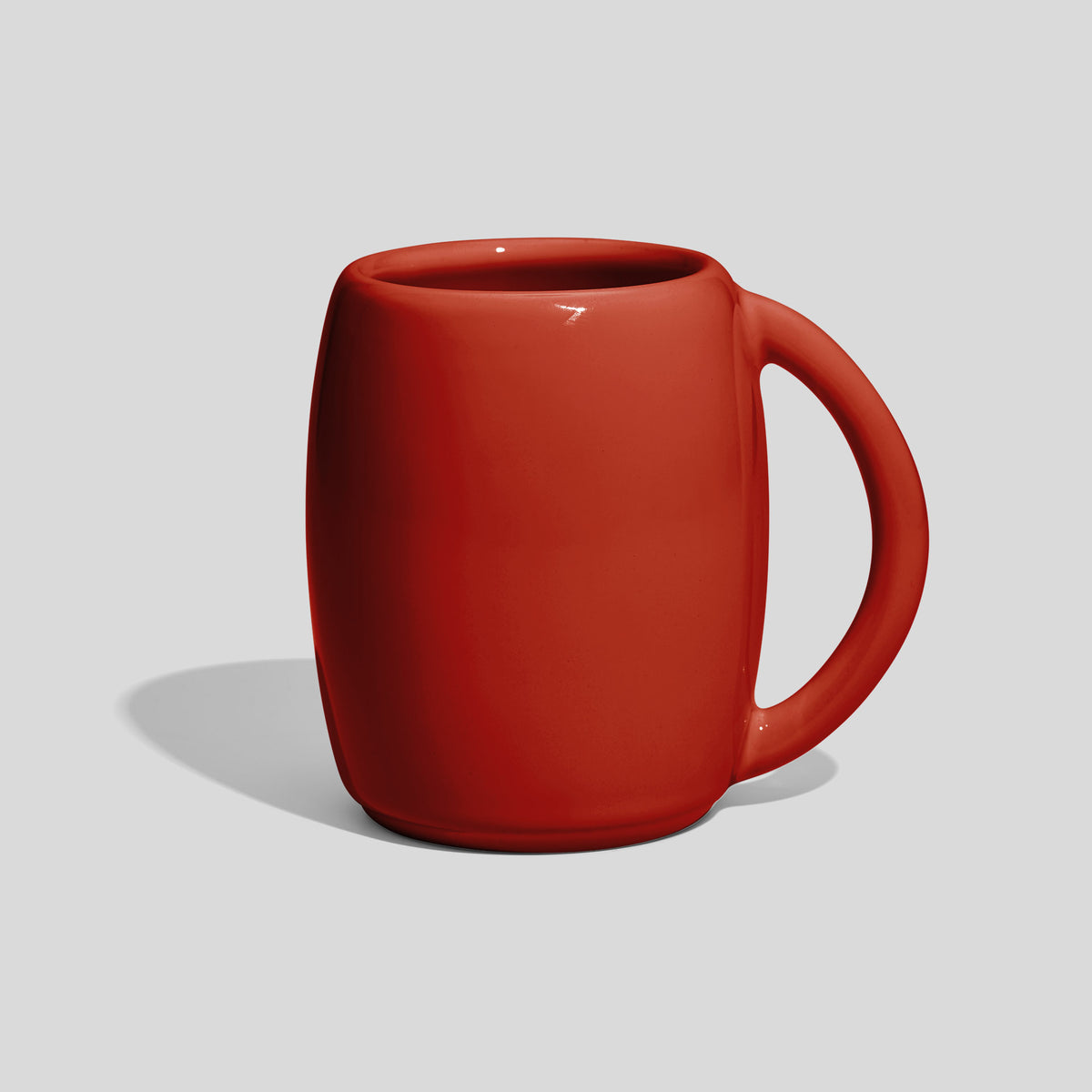 Bauchige Keramiktasse 200 ml mit großem Rundhenkel