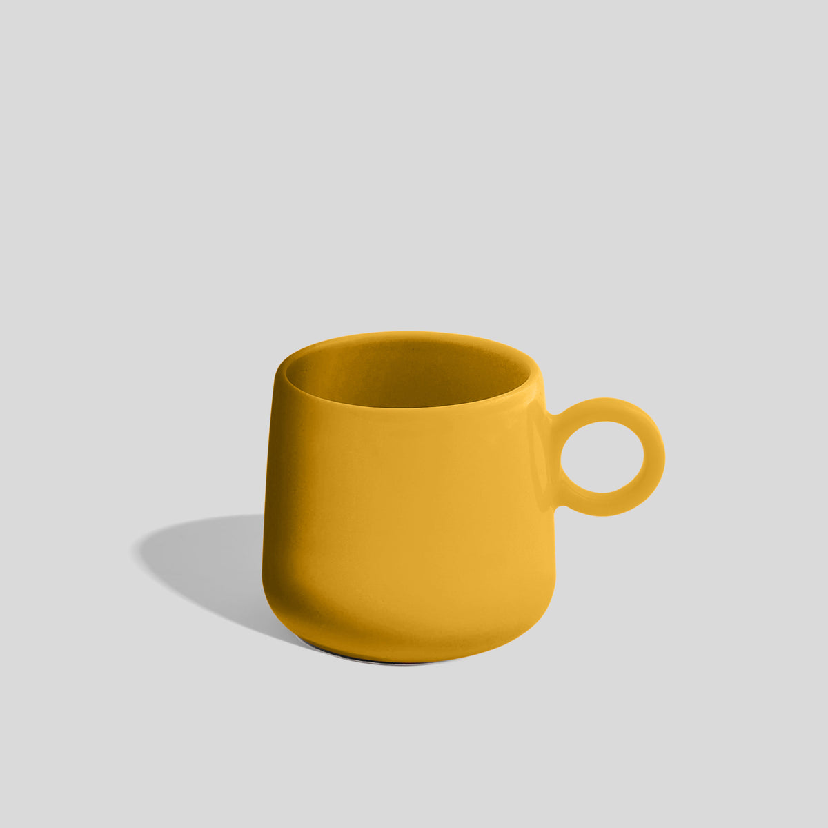 Bauchige Keramiktasse 275 ml mit kleinem Ringhenkel