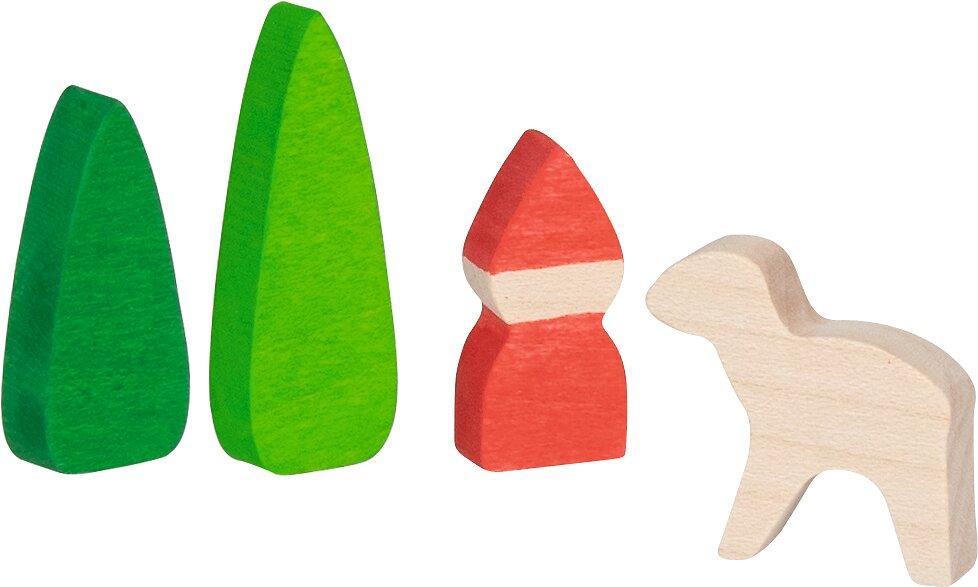 Bausteine Dorf aus Holz mit 25 Teilen von goki – Weitere Ansicht