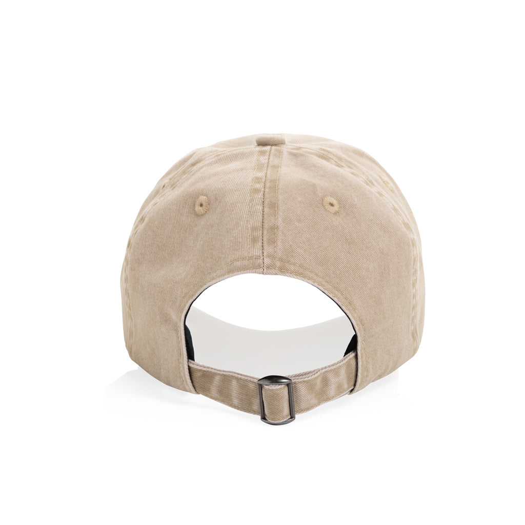 BEAU AWARE™ Washed 6-Panel Kappe aus 270gr/m² Baumwolltwill – beige