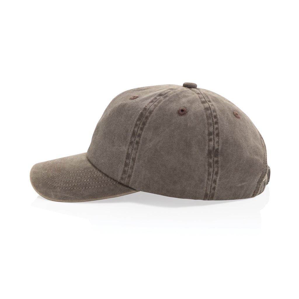 BEAU AWARE™ Washed 6-Panel Kappe aus 270gr/m² Baumwolltwill – braun