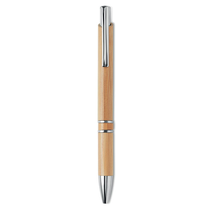 Bern Bamboo Druckkugelschreiber mit Bambus
