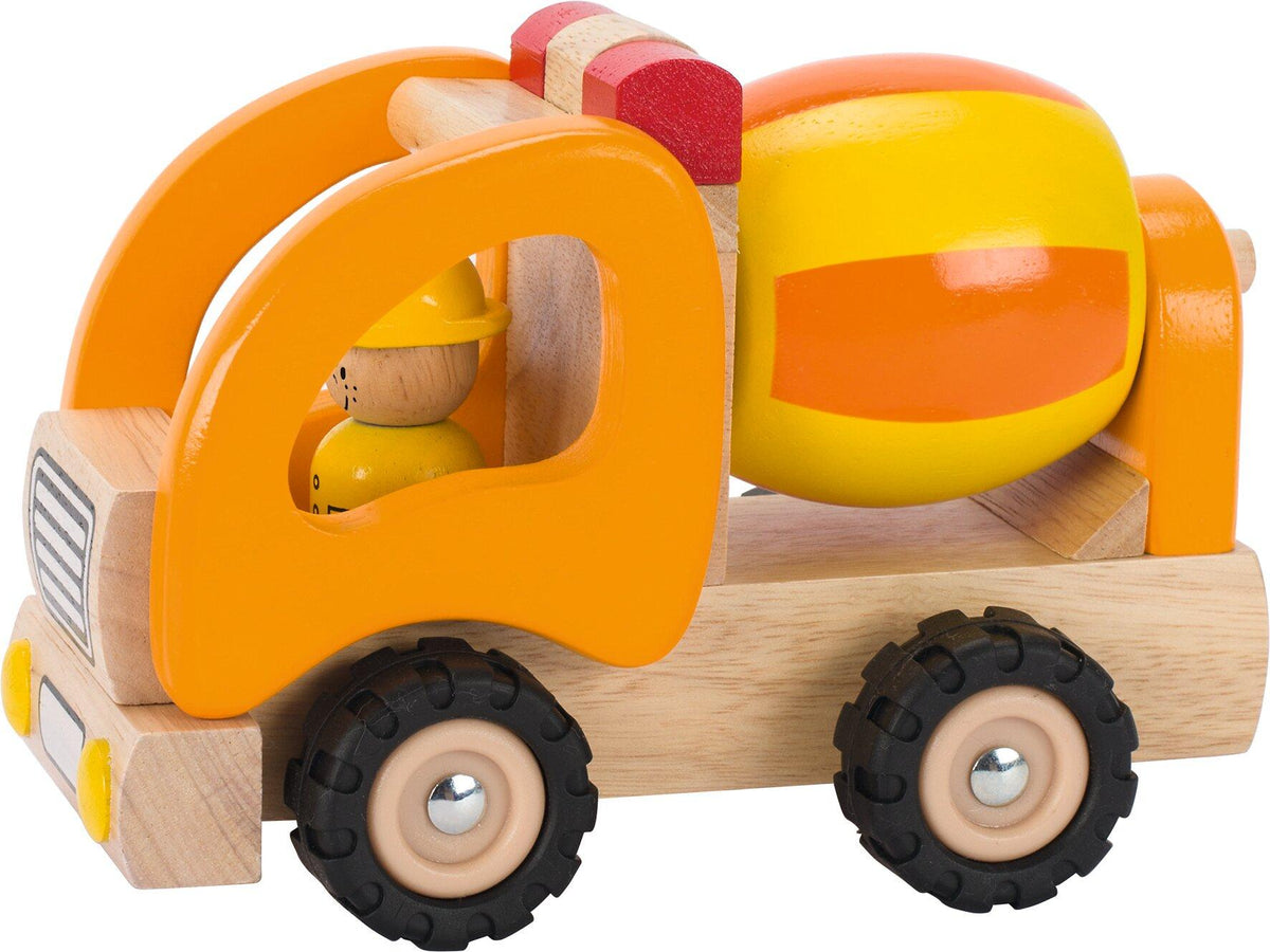 Betonmischer Holzfahrzeug 17 cm von goki