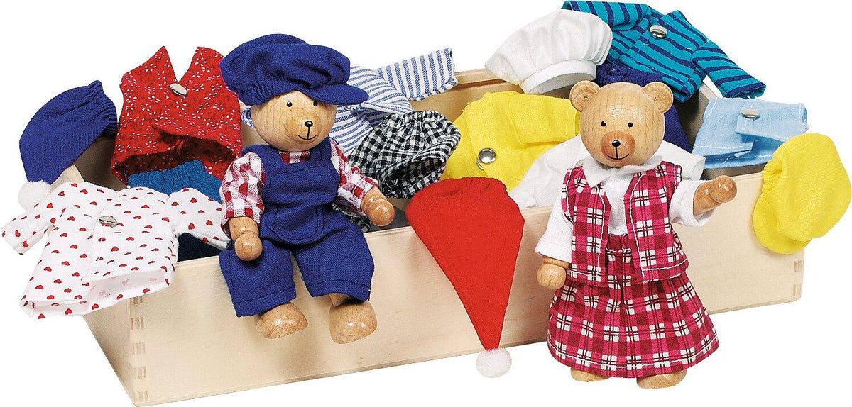 Biegepuppen Bärchens Klamottenkiste Benna und Bennoh