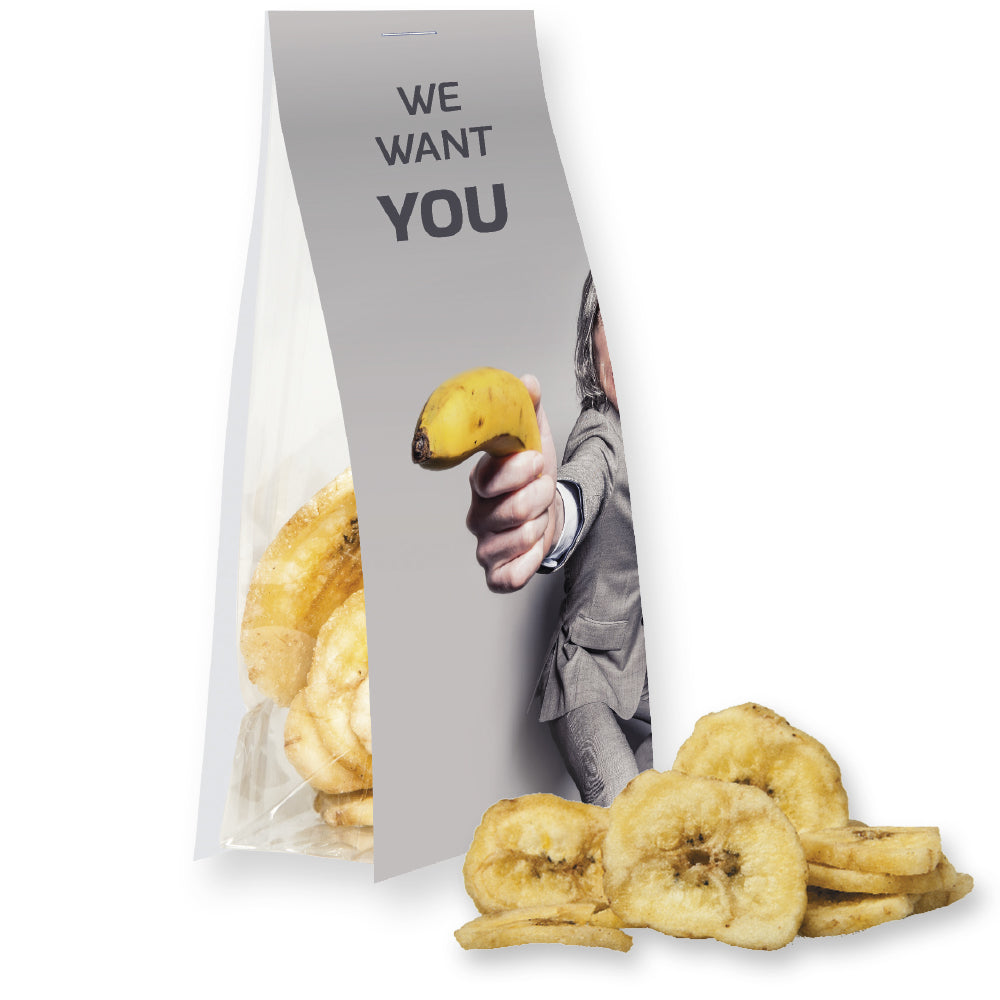 Bio Bananenchips im Standbeutel