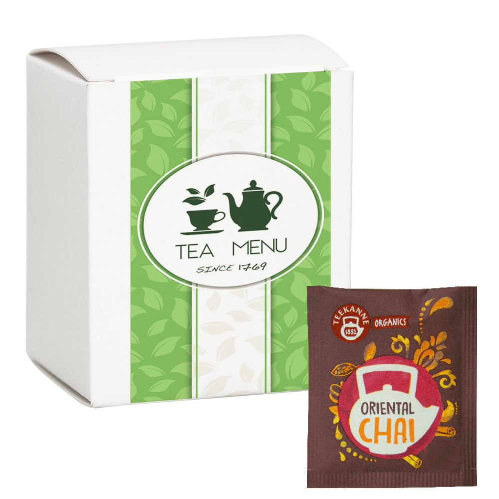 Bio Beuteltee Sortiment in der Faltschachtel – Bio Beuteltee Oriental Chai, 10 Stück, 18 g