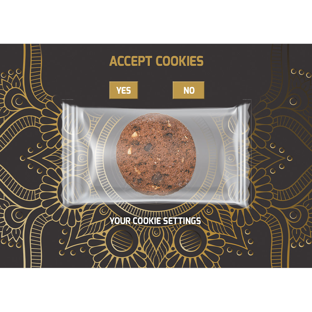 Bio Cookies auf der Werbekarte – Bio Cookie Schoko Haselnuss, ca. 7 g