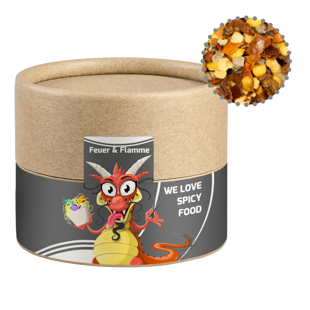 Bio Gewürze in der kleinen Kraftpapierdose – Bio Gewürzmischung Feuer und Flamme, ca. 40 g