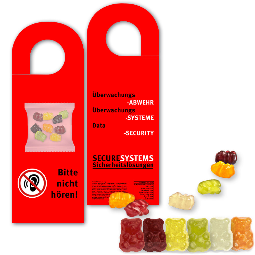 Bio Gummibärchen am Türhänger – Bio Gummibärchen, ca. 10 g