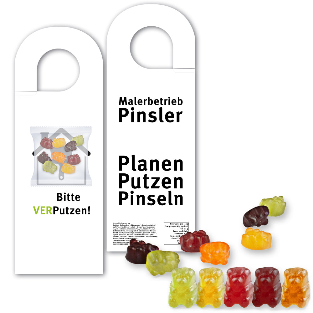 Bio Gummibärchen am Türhänger – Bio Gummibärchen ohne Gelatine, ca. 10 g