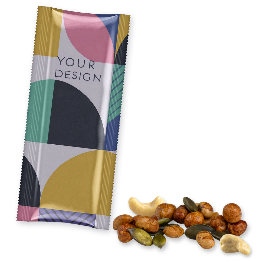 Bio Knabbermischungen im Snackbeutel Riegelformat – Bio Protein Snack, ca. 20 g