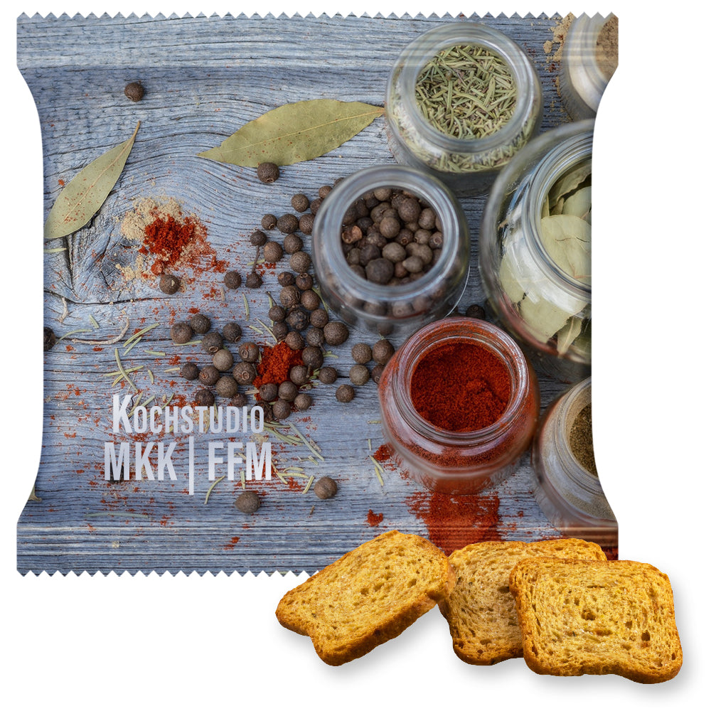 Bio Knabbermix in der Maxi XL Tüte – Bio Brot Chips Paprika und Chili, ca. 20 g