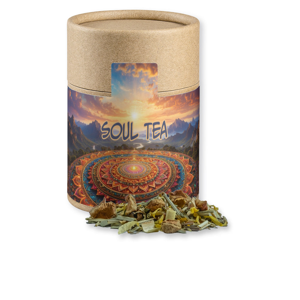 Bio Kräutertee in der Kraftpapierdose – Bio Kräutertee Seelenwohl, ca. 27 g