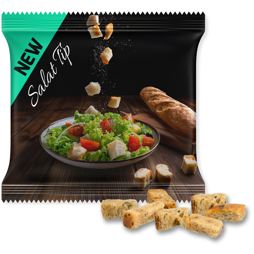 Bio Naschmischung in der Maxi Tüte – Bio Kräuter Croutons, ca. 8 g
