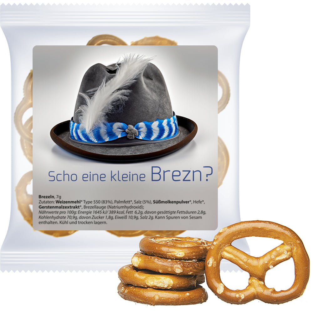 Bio Naschmischung in der Maxi Tüte mit Etikett – Bio Mini Brezeln, ca. 7 g