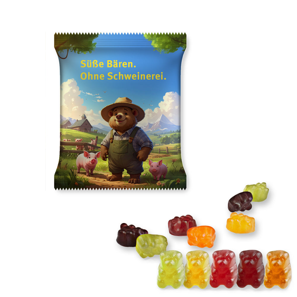 Bio Naschmischung in der Midi Tüte – Bio Gummibärchen ohne Gelatine, ca. 15 g