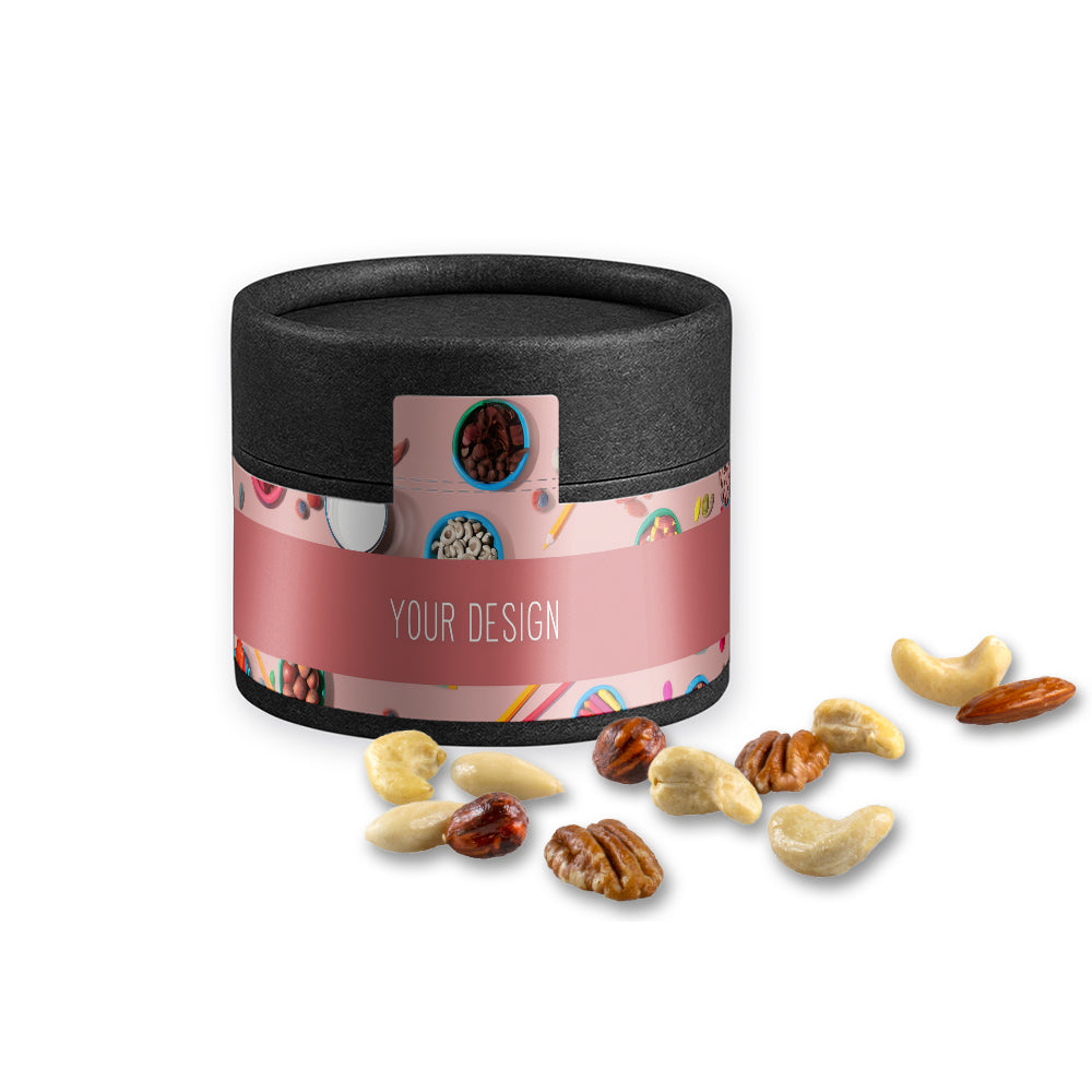 Bio Studentenfutter in der schwarzen Mini Dose – Bio NusskernMix, ca. 40 g